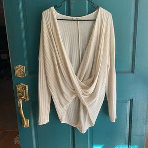 Long Sleeve Infinity Textured Top